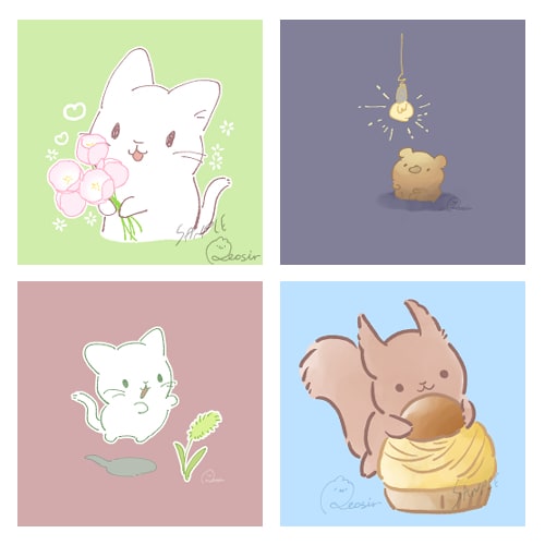 ほんわか動物のアイコンお描きします かわいく癒される雰囲気のテイストで イメージ3