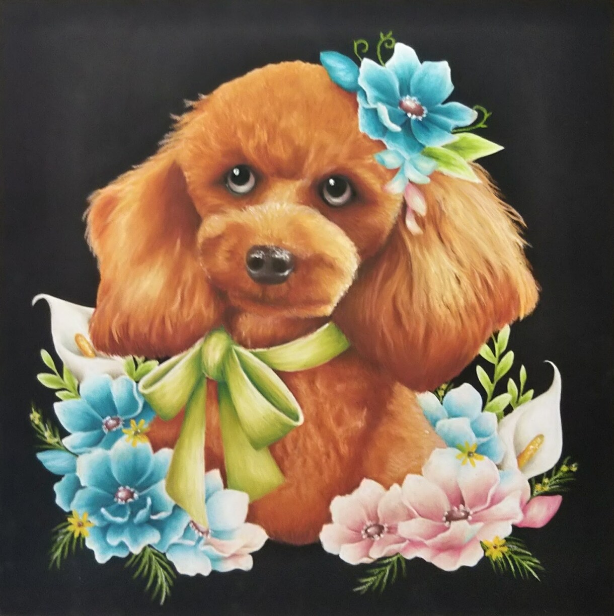 大切なペットの似顔絵、ウェルカムボード描きます 全て手描きで、世界に１つだけの絵です。 イメージ2