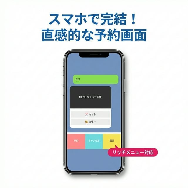 Lステップ不要/月額0円のLINE予約構築します 4時間自動受付・顧客台帳・リマインド完備！脱ホットペッパーへ イメージ1