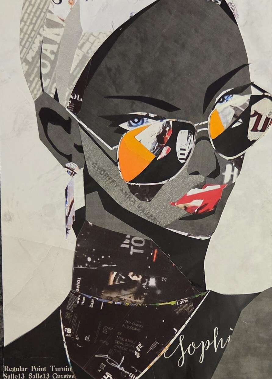 オリジナルイラスト、貼り絵、絵画販売します 新しい感覚のアート貼り絵です。 イメージ1