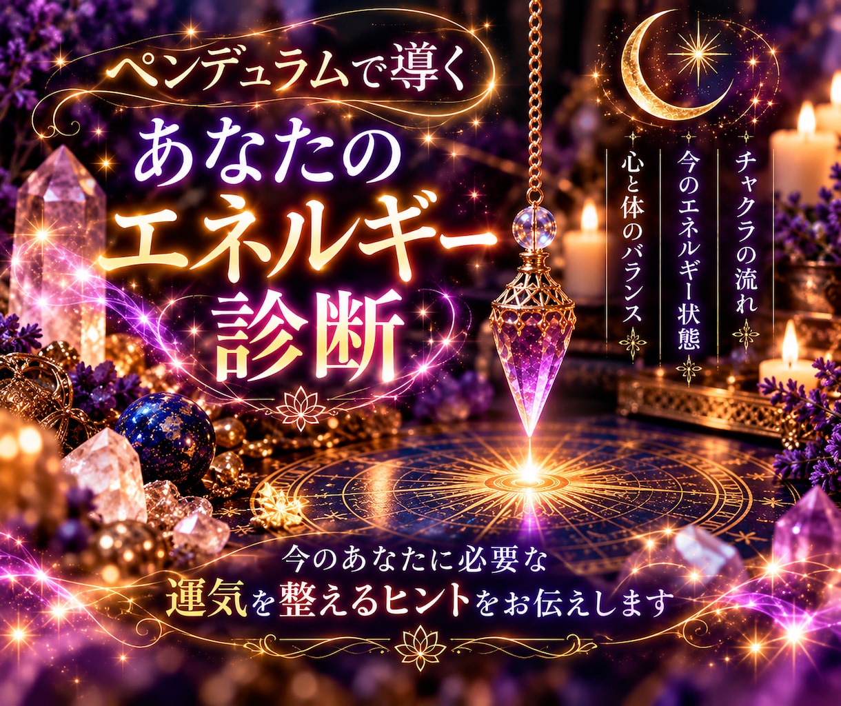 今のあなたに運気を整えるヒントを届けます チャクラを見てあなたに合うアロマと石をお伝えします イメージ1