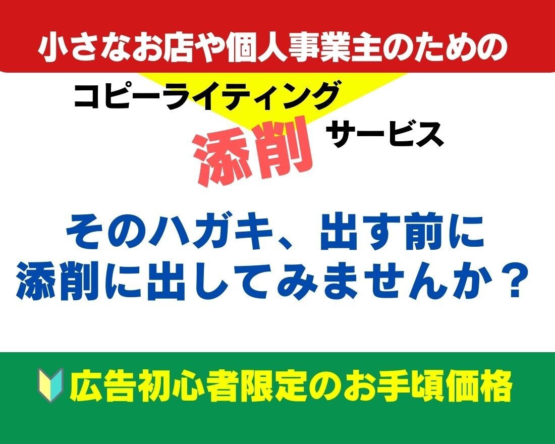 初めての広告！チラシやDM、LP文章を添削します 広告改善アドバイスで売れる広告にバージョンアップ！ イメージ3