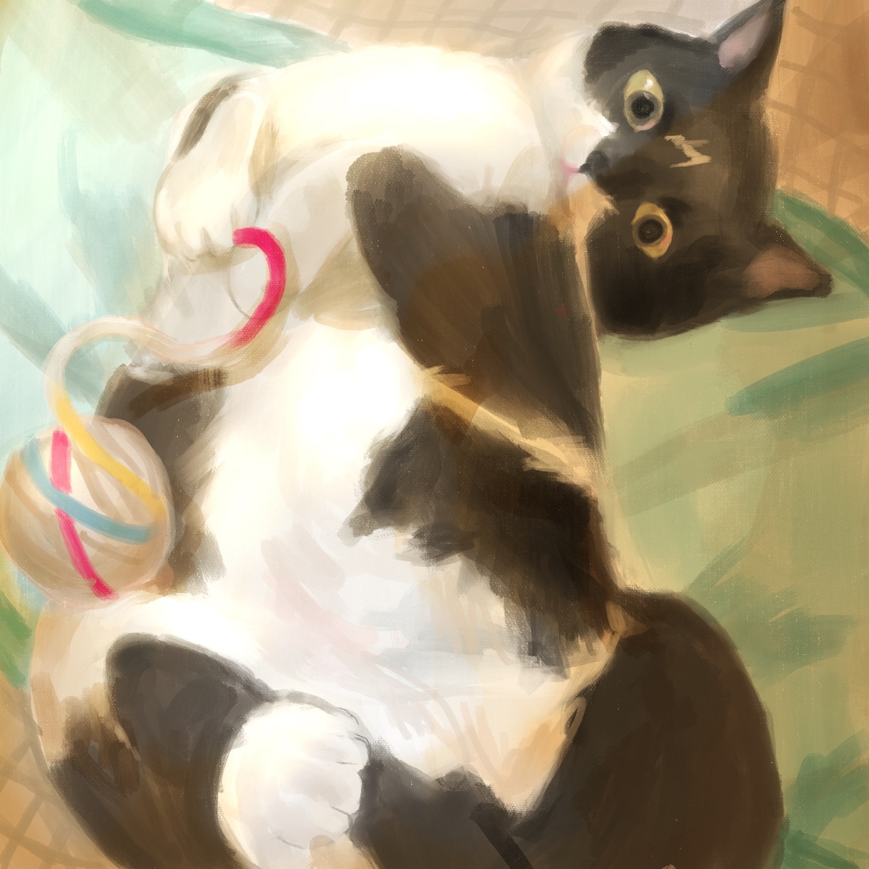 しあわせな雰囲気の愛犬・愛猫ちゃん描きます ふわふわな毛並みをかわいく再現！大事な家族の誕生日などに！ イメージ2