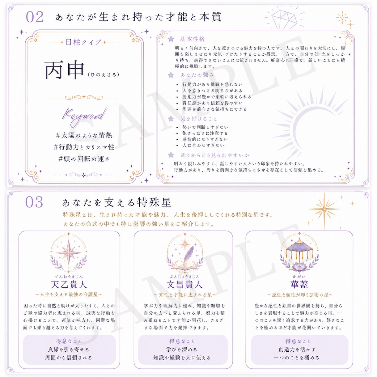 約11ページの四柱推命鑑定書を丁寧に作成します 約11ページ｜恋愛・仕事・健康・運勢を丁寧に鑑定 イメージ3