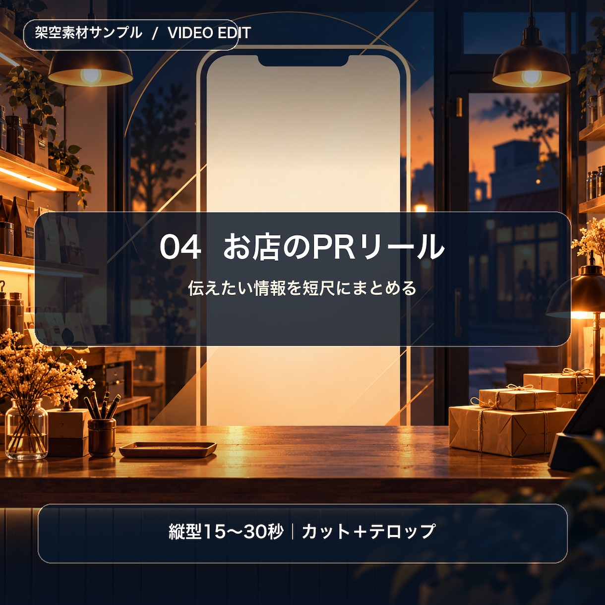 お店のPRリールを編集します 縦型15〜30秒・SNS向けに整えます イメージ1