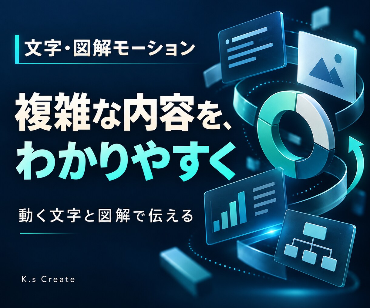 文字と図解のモーション動画を制作します 動く文字と図解で複雑な内容をわかりやすく イメージ1