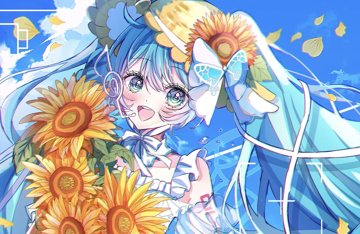 9月限定価格！可愛い一枚絵描きます SNS映え間違い無しの透明感溢れるイラストをあなたに！ イメージ1