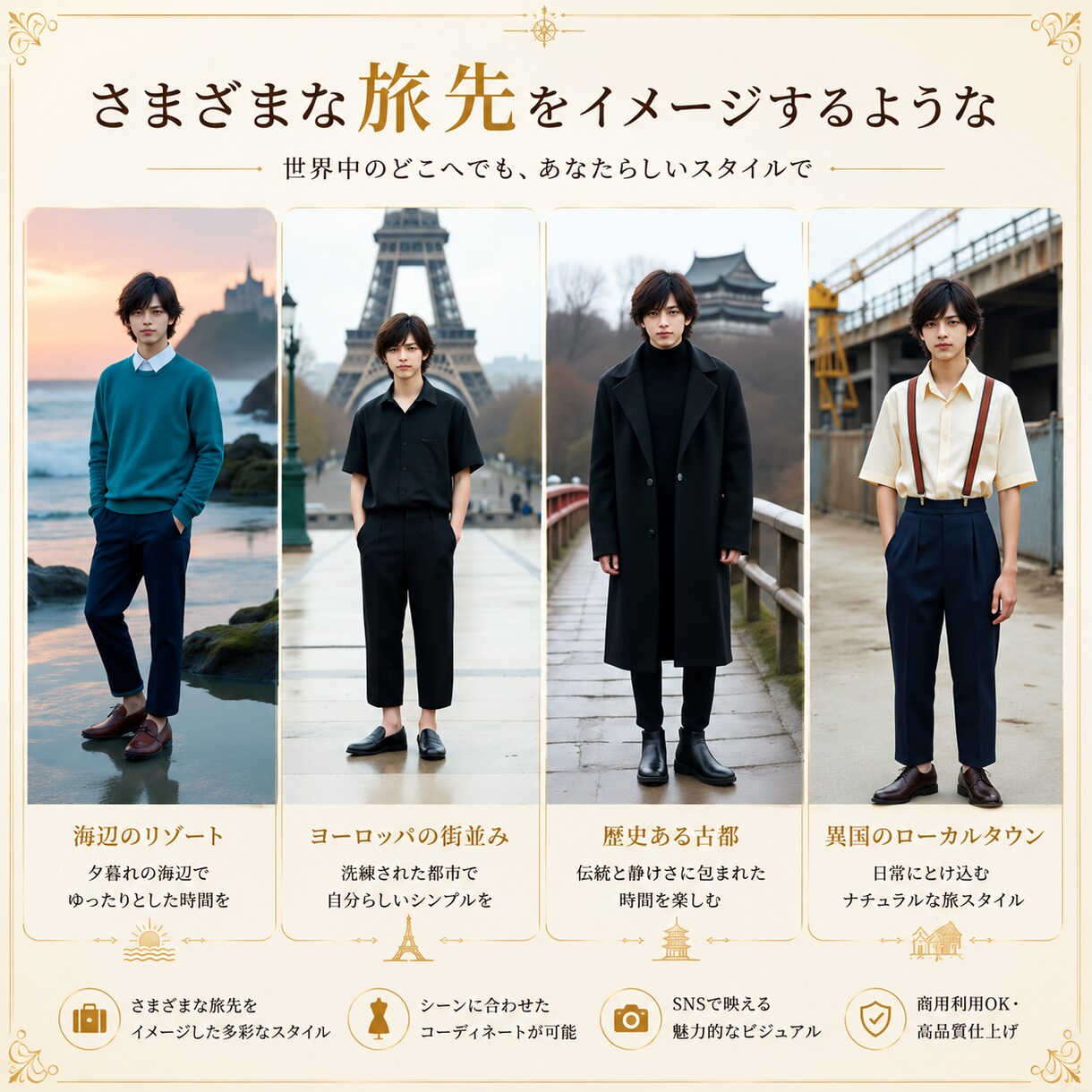 AIでプロ品質の写真を制作します 撮影不要・低コストで自然な本人写真をお届け イメージ5