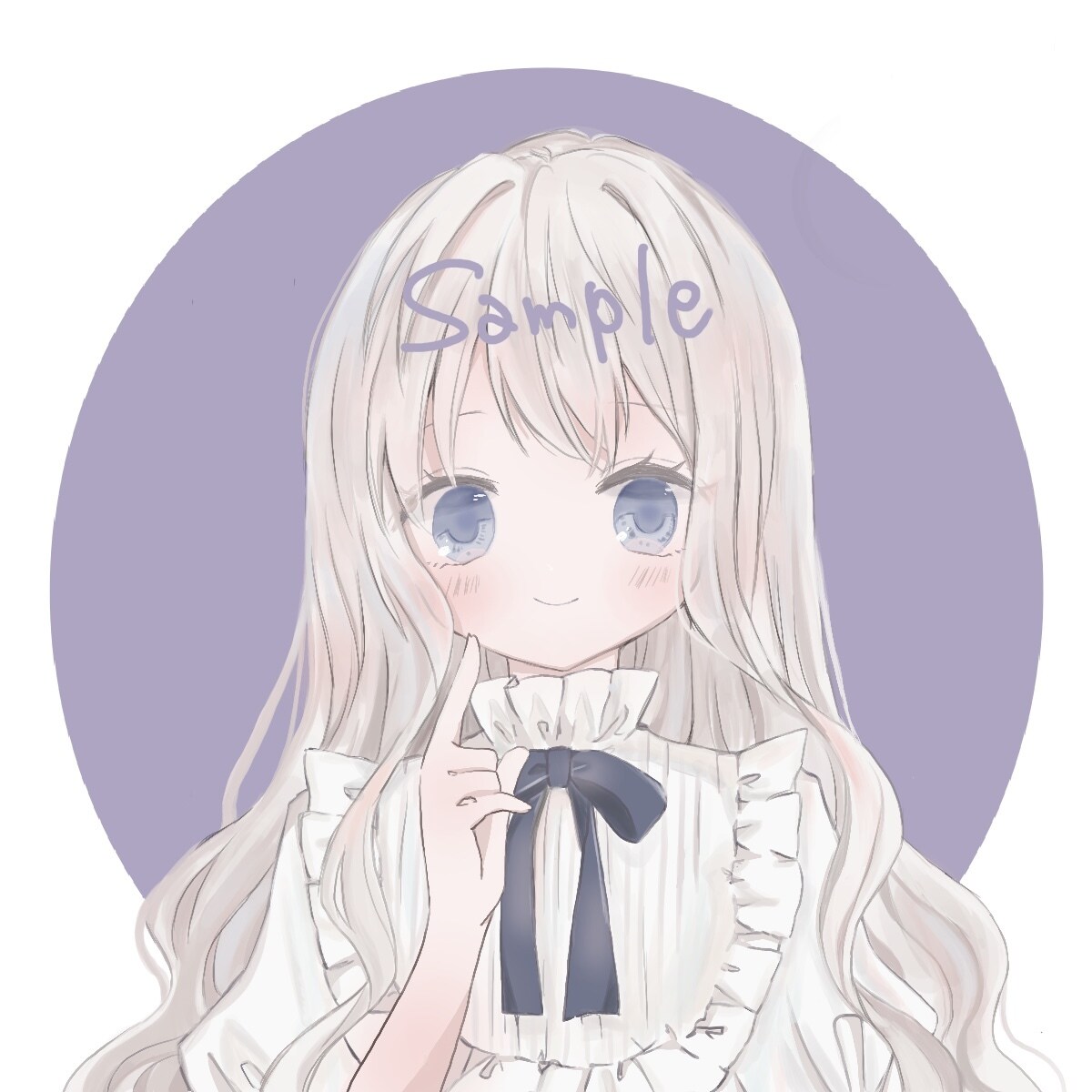淡くふんわりなアイコンなどイラスト描きます やわらかい雰囲気の少女を描くことが多いです。 イメージ1