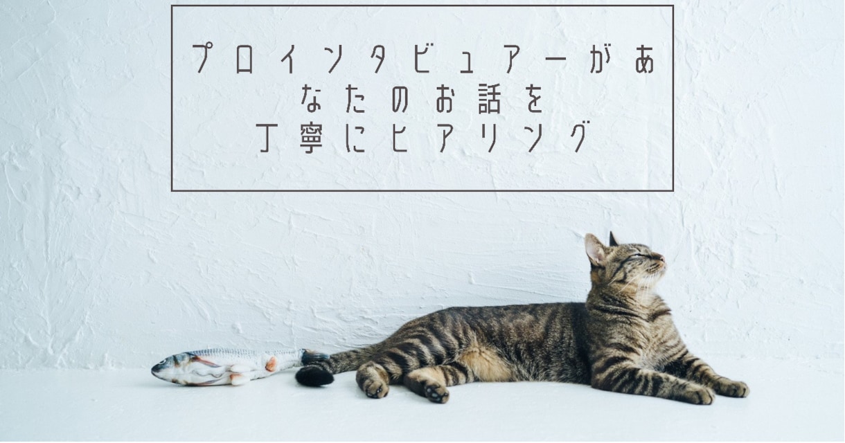 インタビューしてあなたの考え・お気持ちを整理します 300回以上インタビューしてきたプロインタビュアー イメージ1