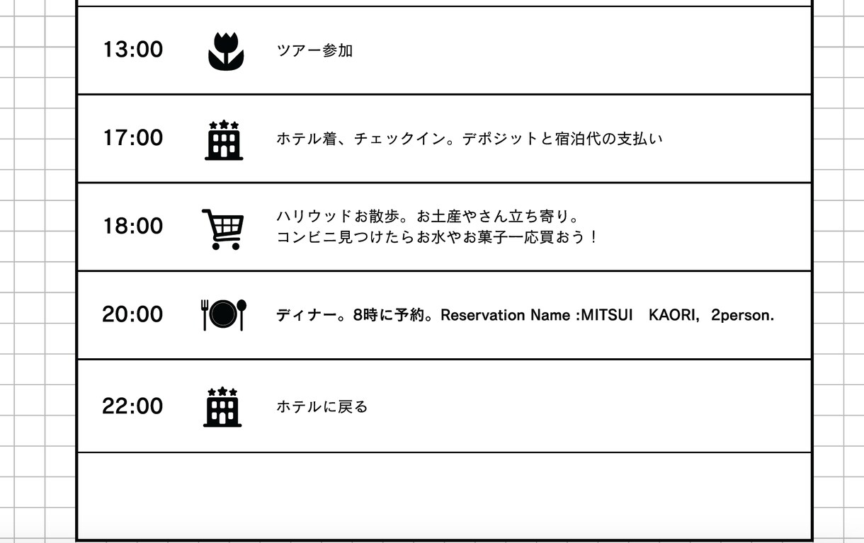 オーダーメイド⭐︎クルーズ旅行日程表作ります クルーズ専門旅行代理店&船会社勤務のプロが旅行日程表を作成！ イメージ8