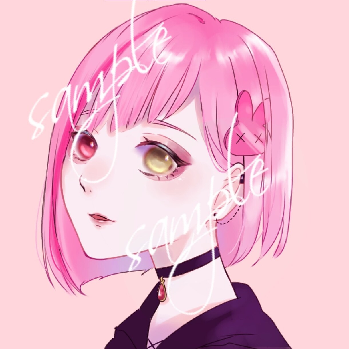 透明感のあるイラスト制作致します SNSアイコン、動画用1枚絵、キャラデザなど様々なイラスト イメージ1