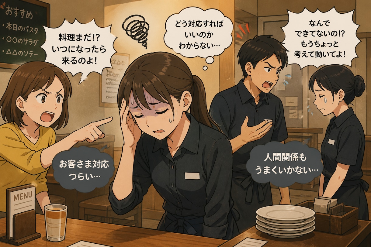 飲食店のお仕事、ベテランがお悩み解決します 飲食店で接客歴20年です。お客様対応や仕事のコツを伝授！ イメージ1