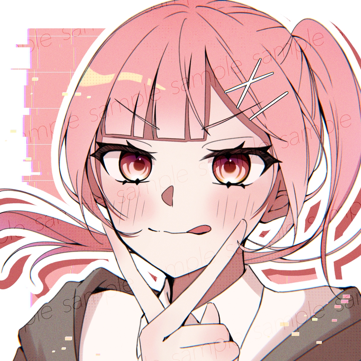 1点物！完成品アイコンイラスト販売します かわいい女の子アイコンをお求めの方に！ イメージ1