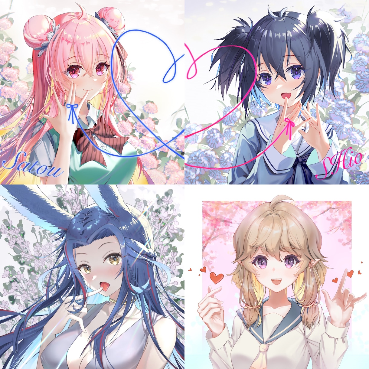 可愛い❤️色気❤️綺麗な女の子のイラストを描きます バストアップ/上半身/全身など対応可能です‼️ イメージ3