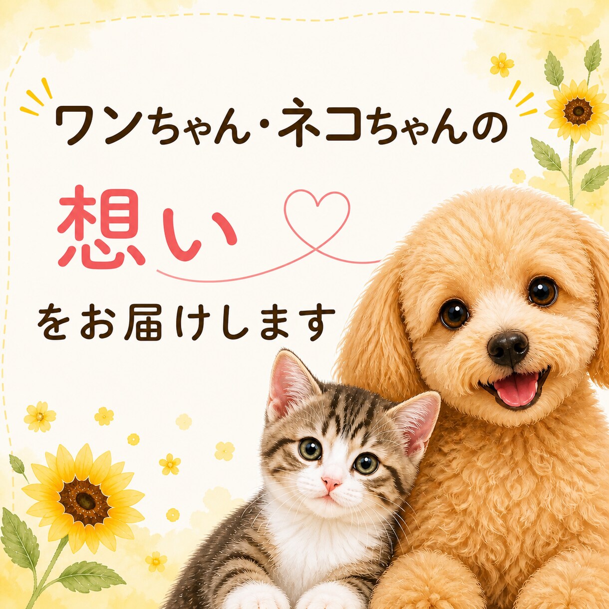 あの子の想い、そのままお届けします すでにある絆が響きあうお手伝いをします イメージ1