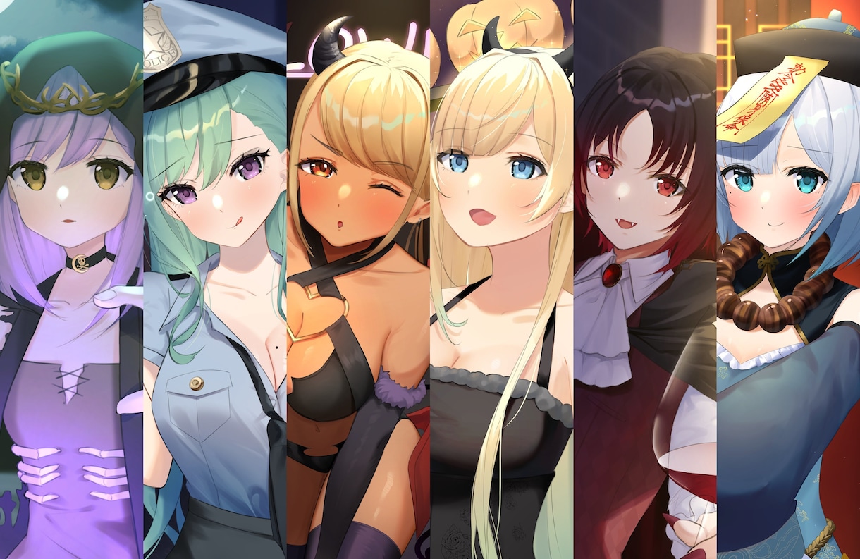 ご希望の女性キャライラストを描きます 一枚絵、立ち絵、グッズイラストなど イメージ1