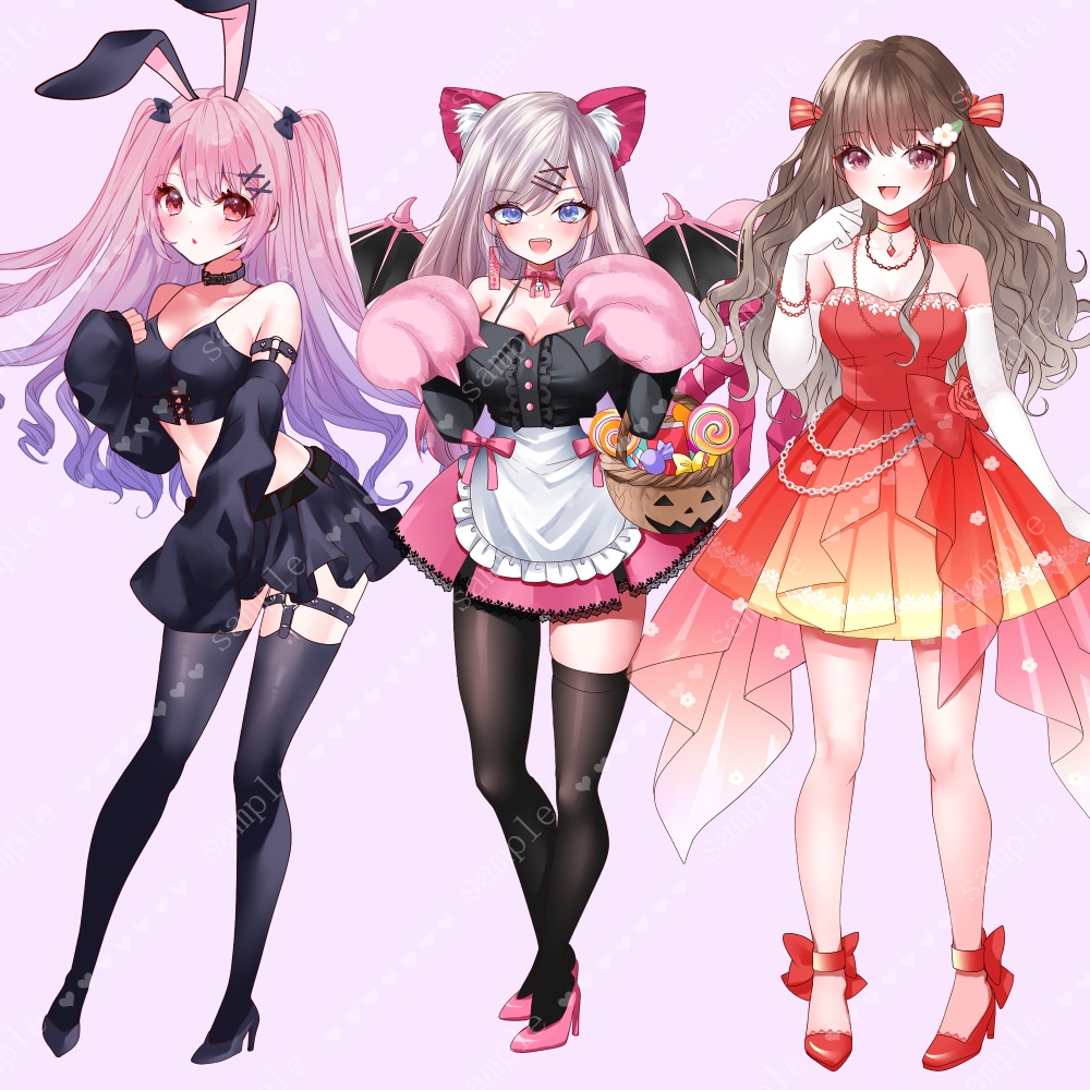新衣装・立ち絵制作承ります 鮮やかで可愛いイラスト制作します❀ イメージ9