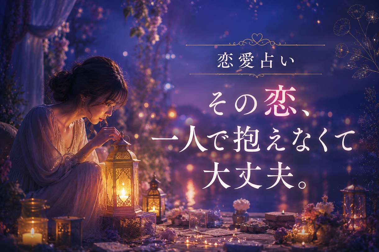 今すぐ話したい！恋愛のお悩み、占います 誰にも言えない恋、一人で抱えなくて大丈夫 イメージ2