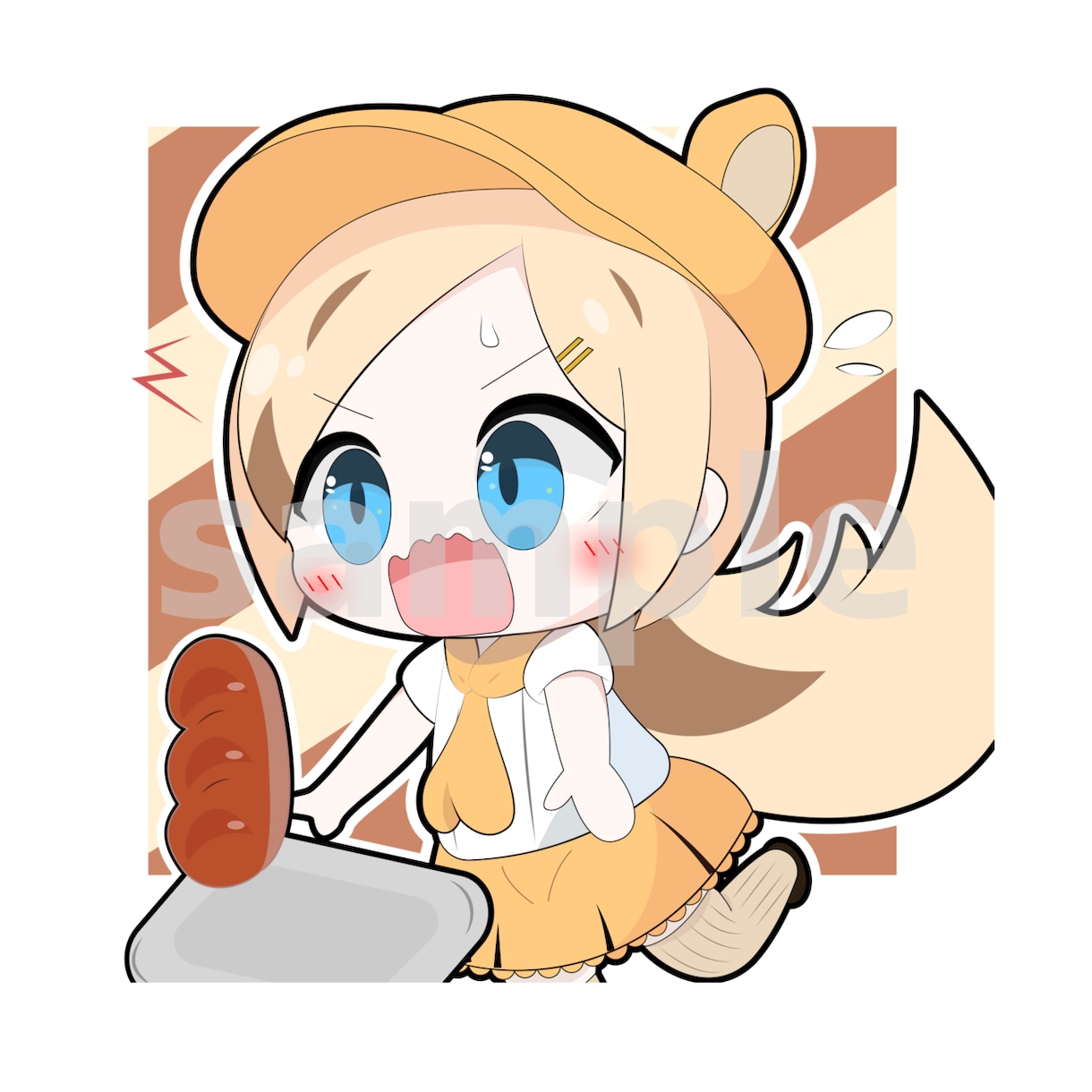 SNSで使える！ミニキャライラスト制作します SNSのアイコンにぴったりな、萌えるかわいいイラストです！ イメージ8