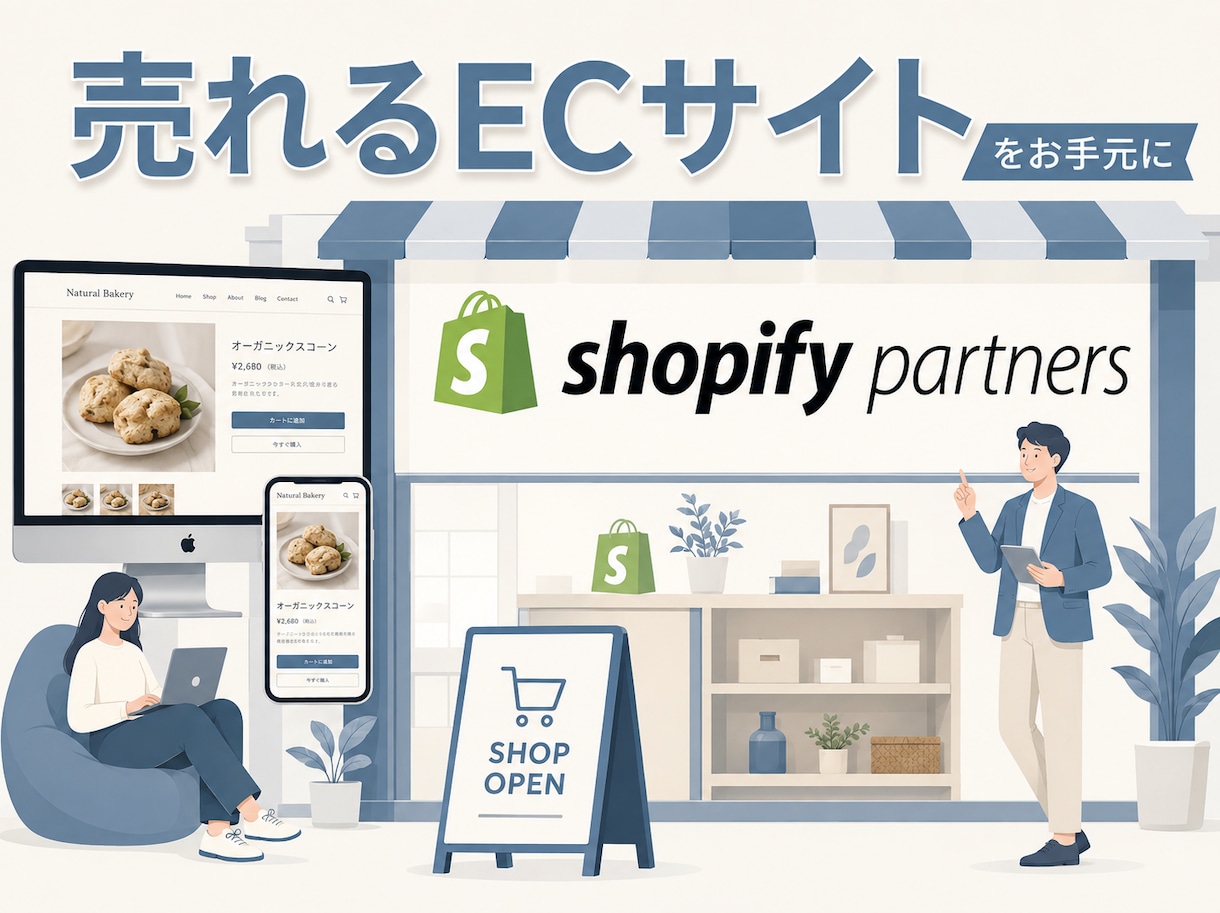 売上アップ！Shopifyネットショップ制作します 迅速丁寧なやり取り！集客できるショッピングECサイトをご提供 イメージ1