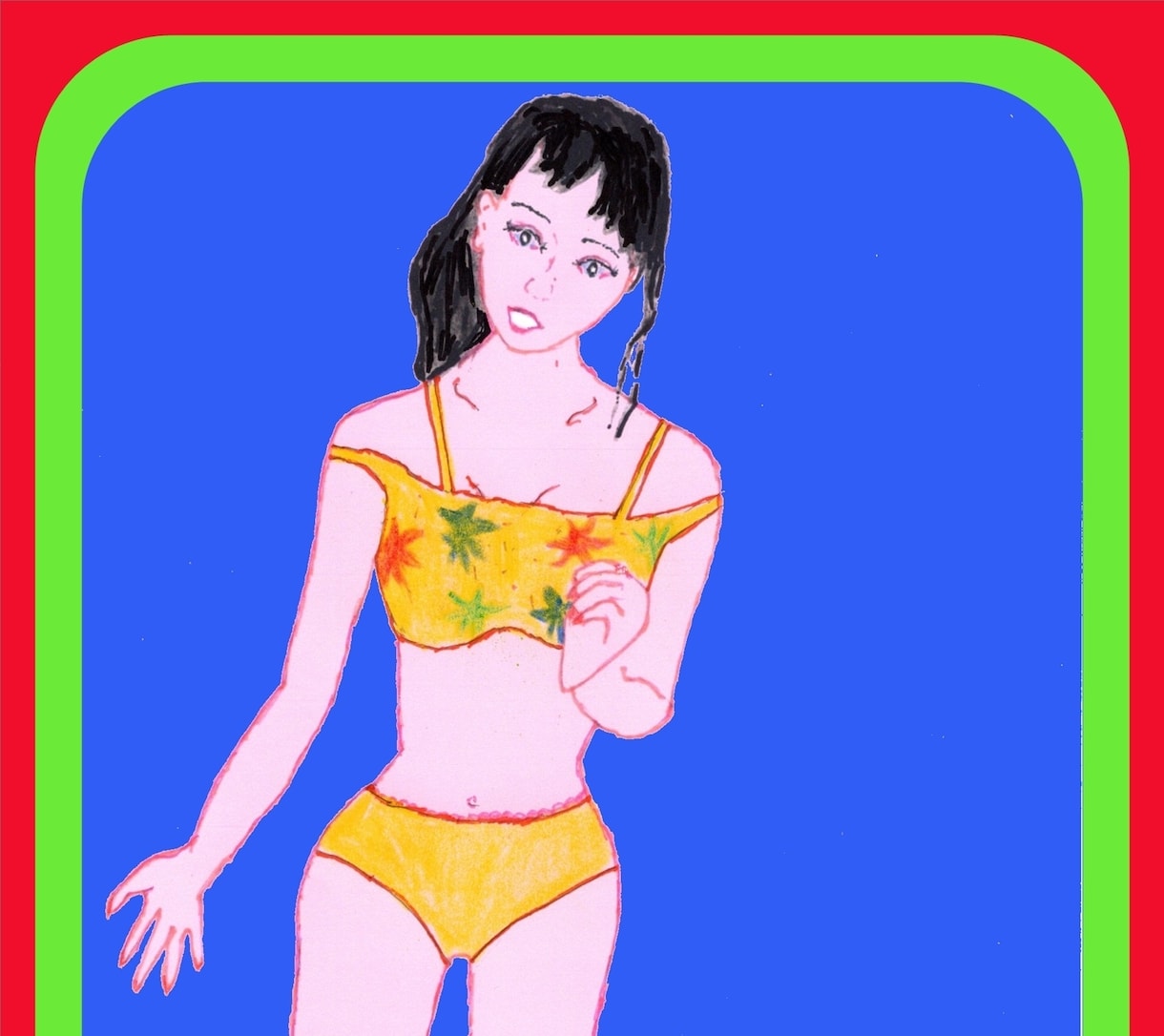 若い女性像・ほほ笑みと暖かいイラストを売ります かわいい　キャッと　優しさの表現をシンプルに イメージ5