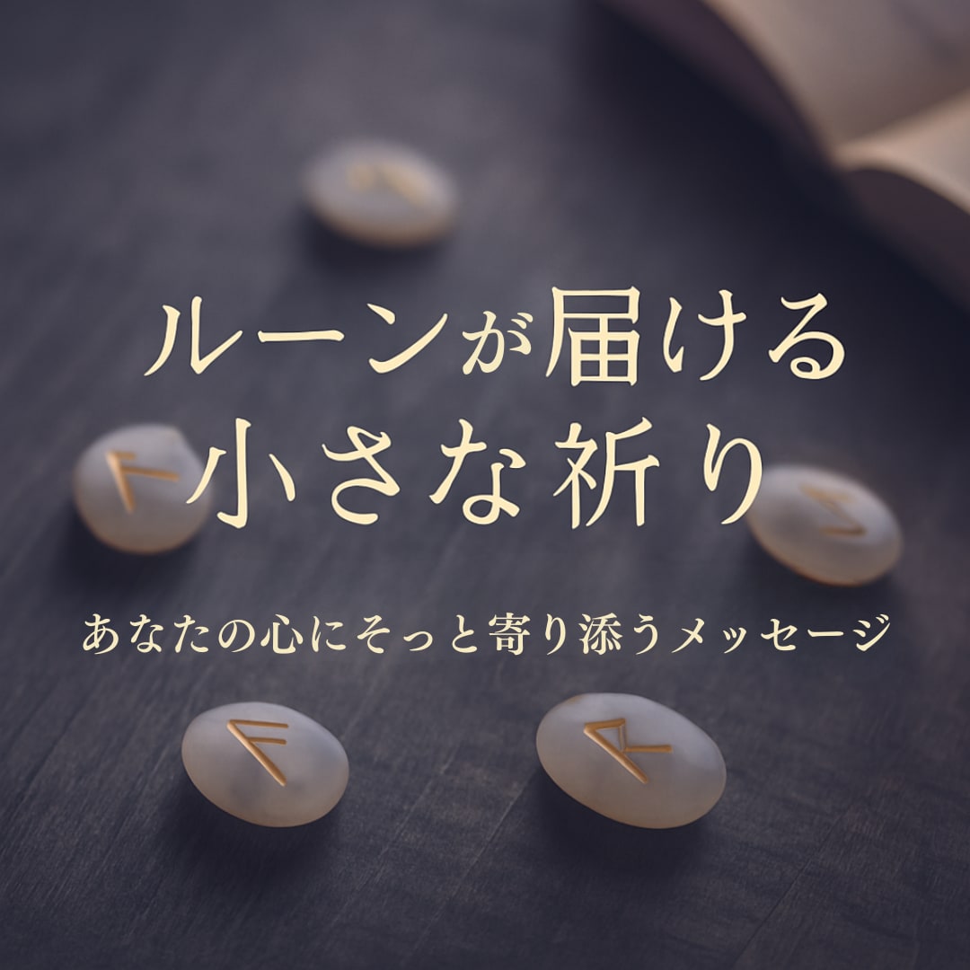 ルーンの神託｜あなたに今必要な言葉を占います 迷っている心にそっと光を灯します イメージ1