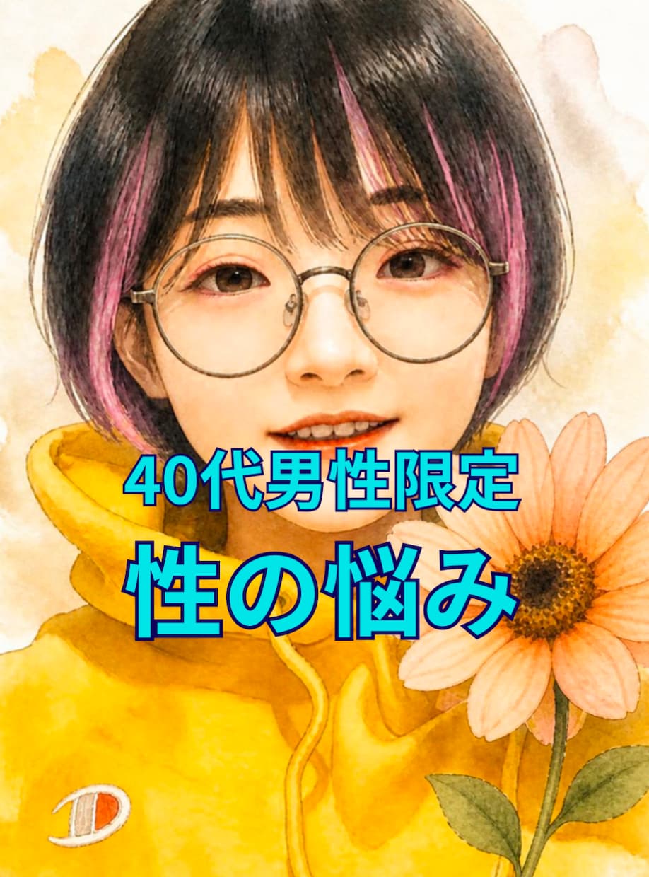 40代男性限定＊性のお悩み、じっくりお聞きします 4あなたの表現・解釈で今、直面している性について話して下さい イメージ1