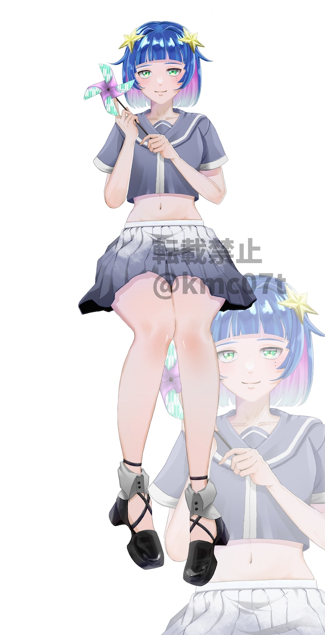 グッズやIRIAMの立ち絵描きます 透明感のある綺麗めなイラストでご希望に沿ったものを約束します イメージ2