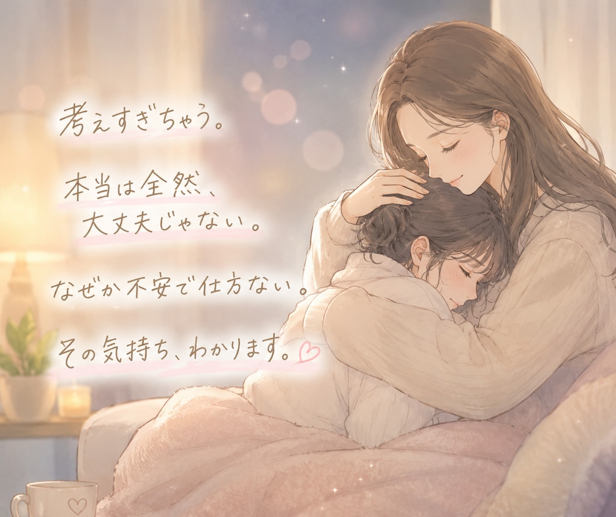 彼が帰った後の不安を40分そのまま話せます W不倫・婚外恋愛｜嫉妬も執着もそのまま話せます イメージ2
