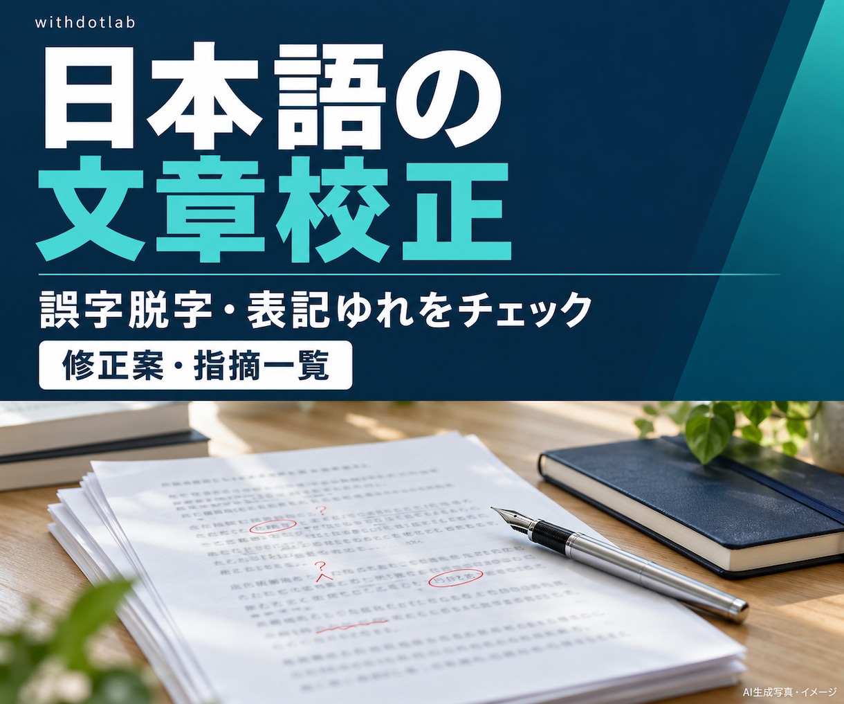 日本語文章の誤字脱字と表記ゆれを校正します お知らせ・商品説明・記事の公開前に。修正案と指摘一覧をお届け イメージ1