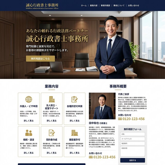 即日）名刺代わりのホームページを制作します 法人・個人事業主様へ！素材が揃えば最短3時間でWebを公開 イメージ4