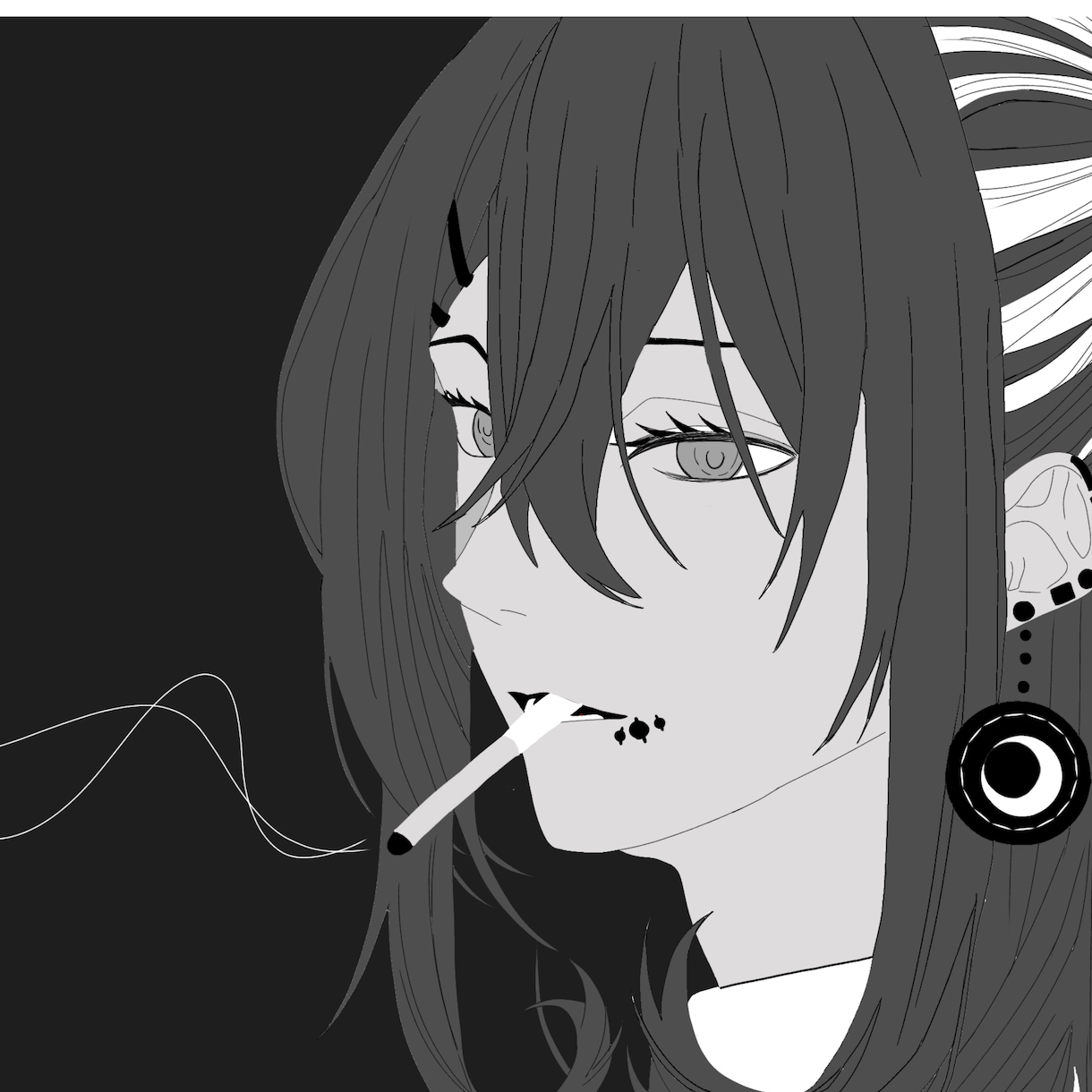 一服してる男の人をイメージで描いてます かっこいいのが好きな方におすすめ イメージ1