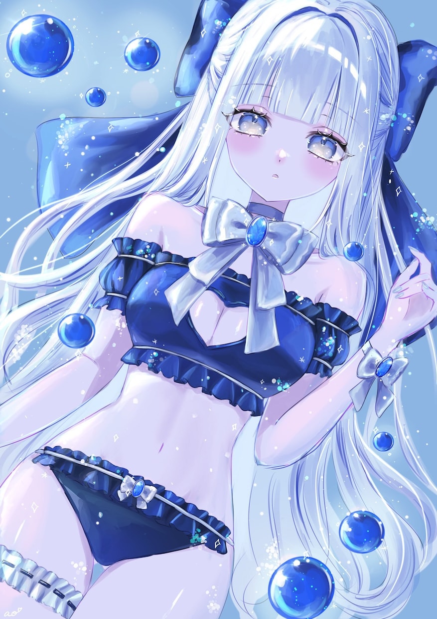 商用利用込！可愛い女の子のイラスト描きます 透明感のあるキラキラしたイラストが得意です！ イメージ5