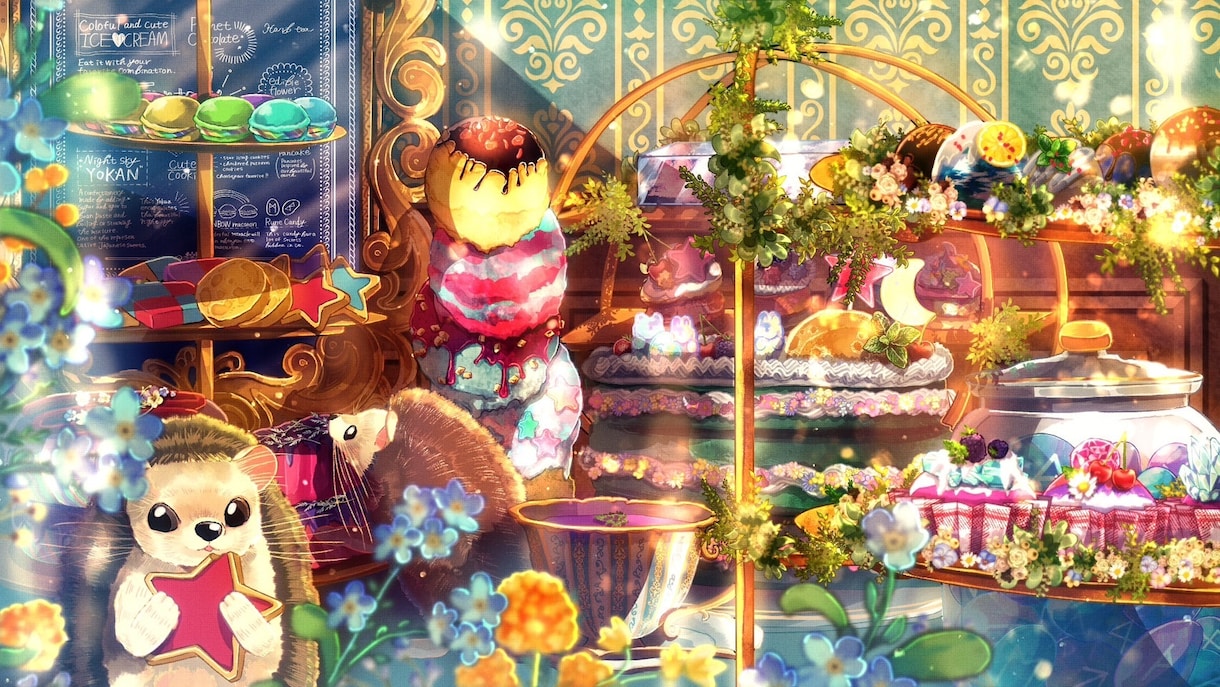 VTuber様向け、配信背景を作成します シチュエーションやキャラクターに合わせた背景作成 イメージ2