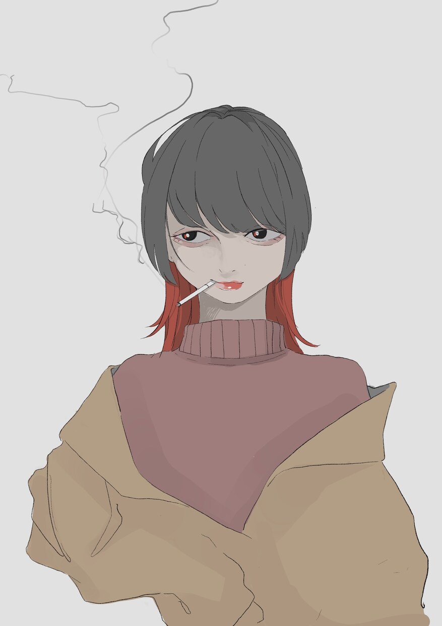 初出品の限定依頼を請け負います アンニュイな世界観のイラスト描きます。 イメージ2
