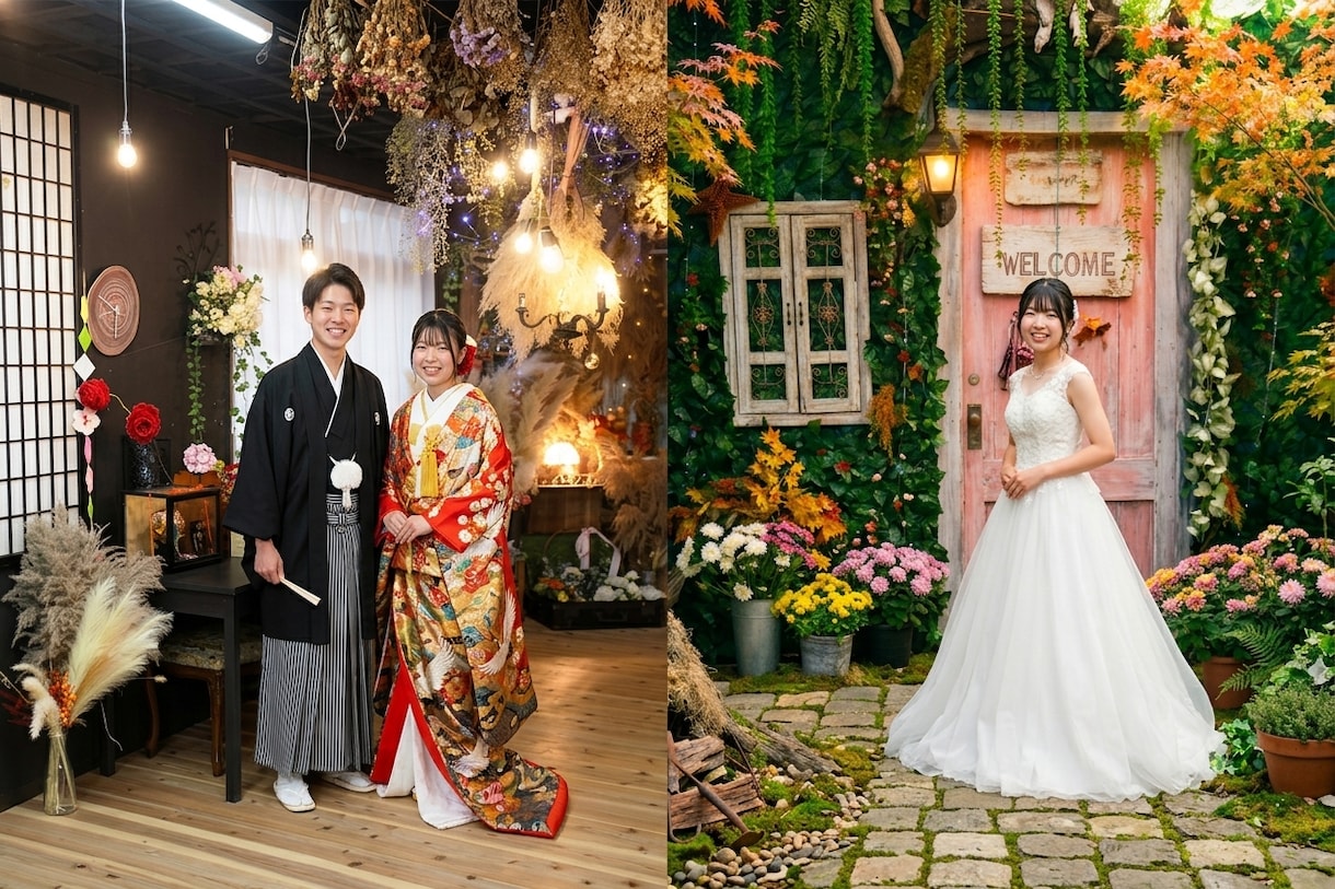 宮崎県・鹿児島県のお客様対象！　お二人の夢叶えます お二人の衣装・着付・メイク、全データが全て揃った安心のプラン イメージ2