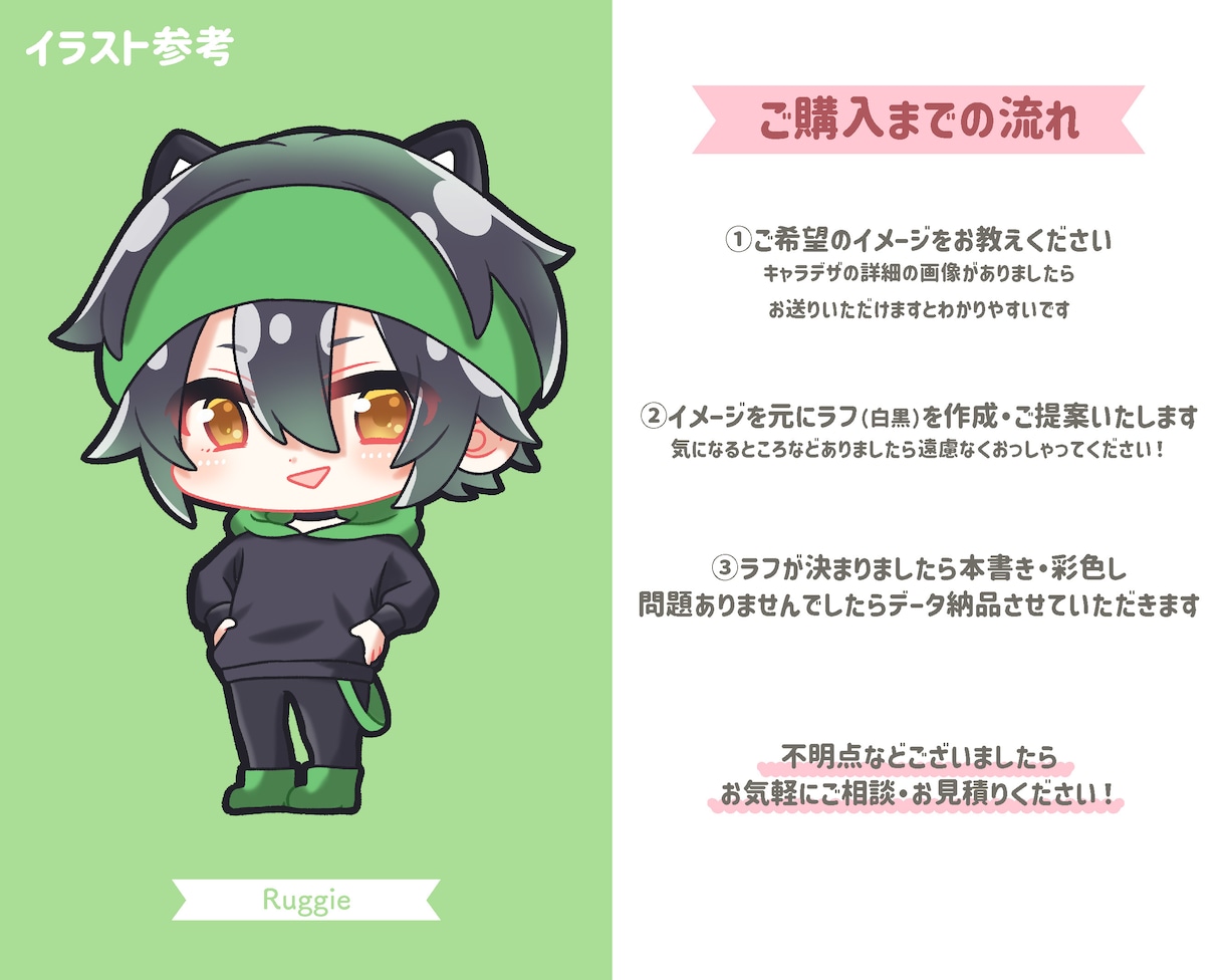 ミニキャライラストを描きます 活動者さまの配信やSNSで使える！ イメージ4