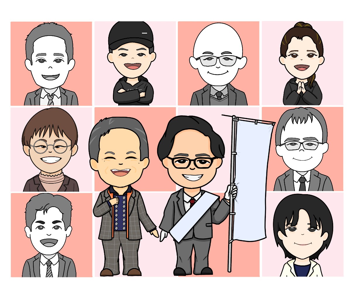商用可◎愛嬌抜群・好印象なデフォルメ似顔絵描きます あなたをかわいくキャラクター化★スタッフ紹介やSNSに便利！ イメージ5