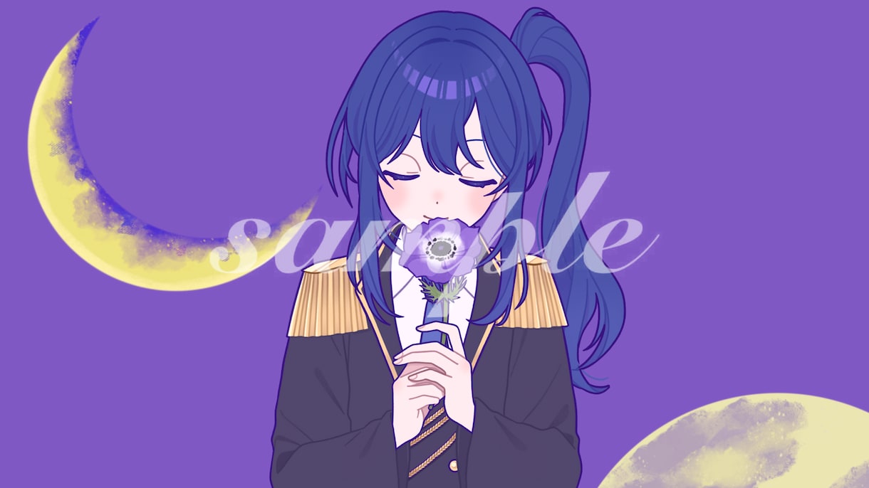 VTuberや配信活動向けの可愛いイラスト描きます 商用無料！一枚絵/歌ってみた/MV/アイコン/グッズ/配信 イメージ6
