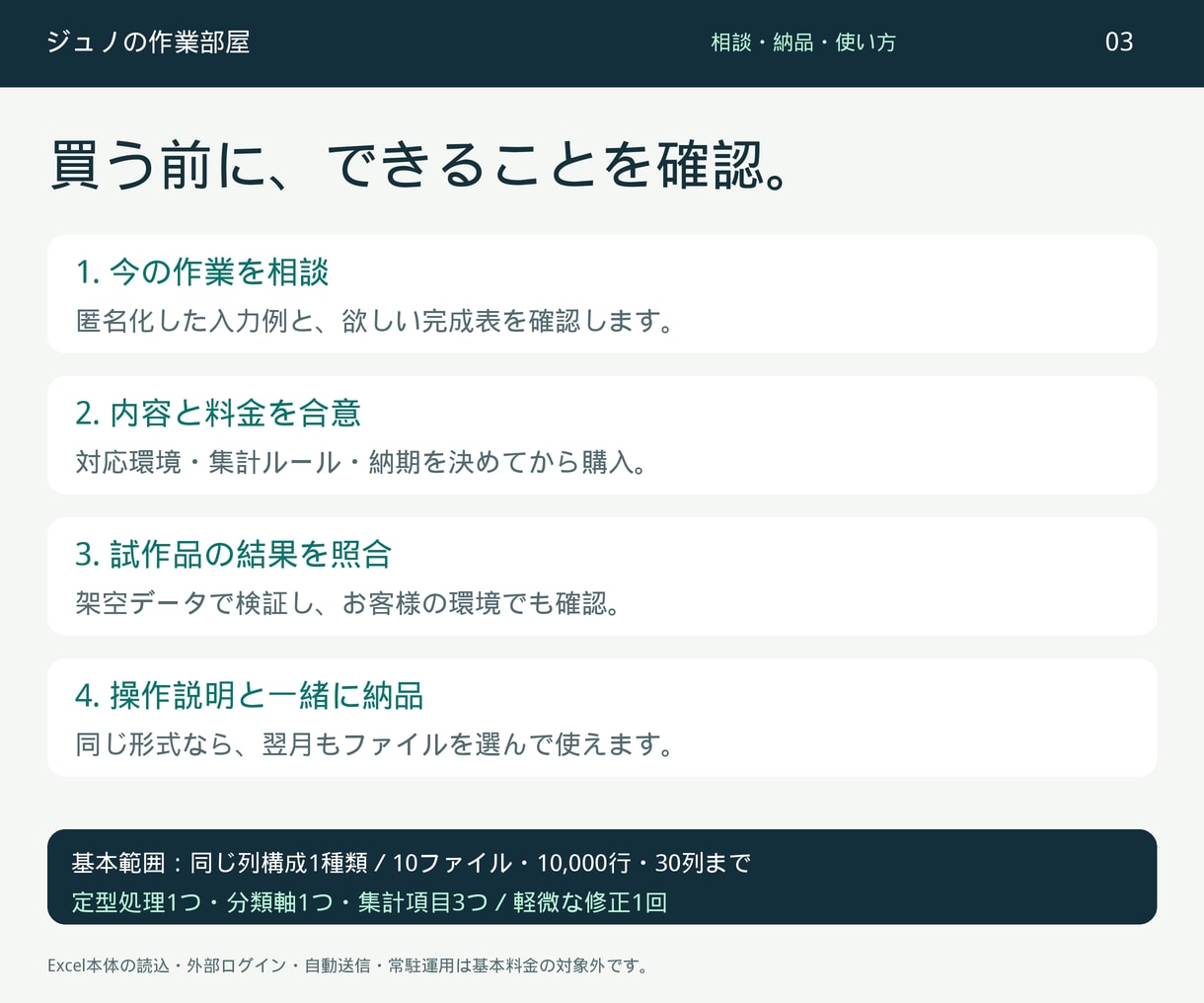 毎月のCSV集計を自動化するツールを作ります ファイルを選ぶ、結果を確認、保存。毎月の転記を減らす イメージ4