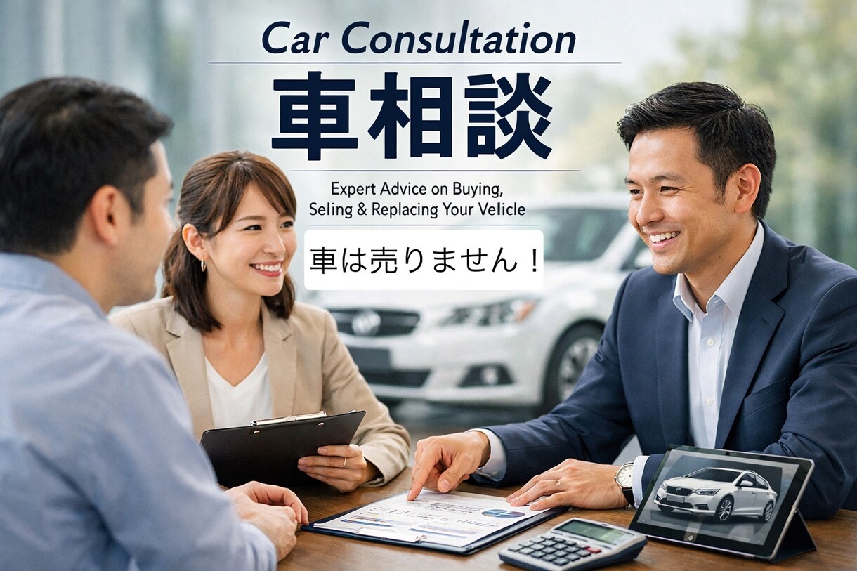 車に関する購入その他相談乗ります ディーラー経験者として車を「売らずに」相談に乗ります！ イメージ1