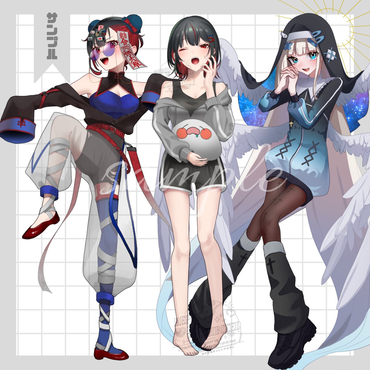 TRPG、IRIAMなどで使える立ち絵を描きます 表情、服装差分〇！最短1週間で、貴方だけの立ち絵を作ります イメージ7