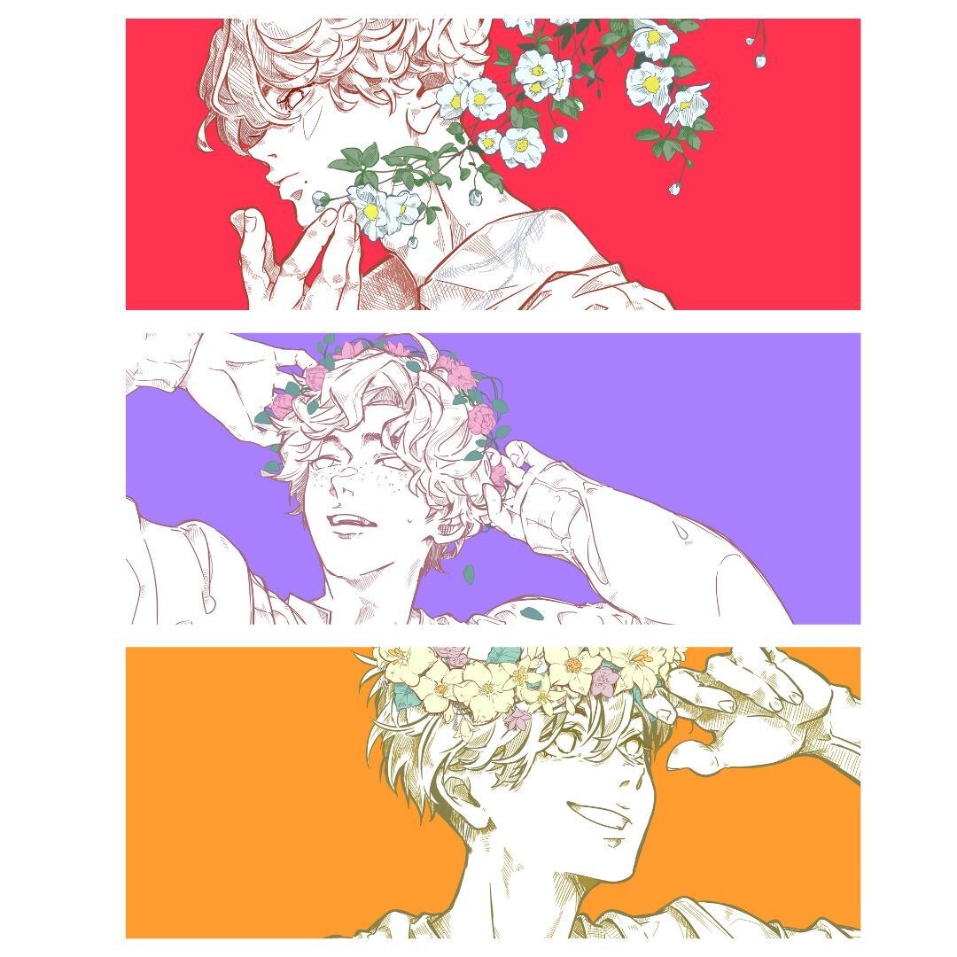 シンプルな人物＋花のイラストを描きます 1枚のイラストに物語を詰め込みます イメージ2