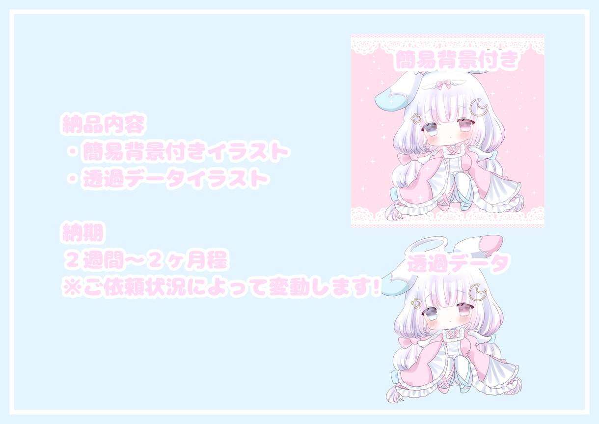 ちびキャラ、デフォルメイラストを描きます グッズ制作やSNSアイコンにも使用可能なデフォルメイラスト イメージ4
