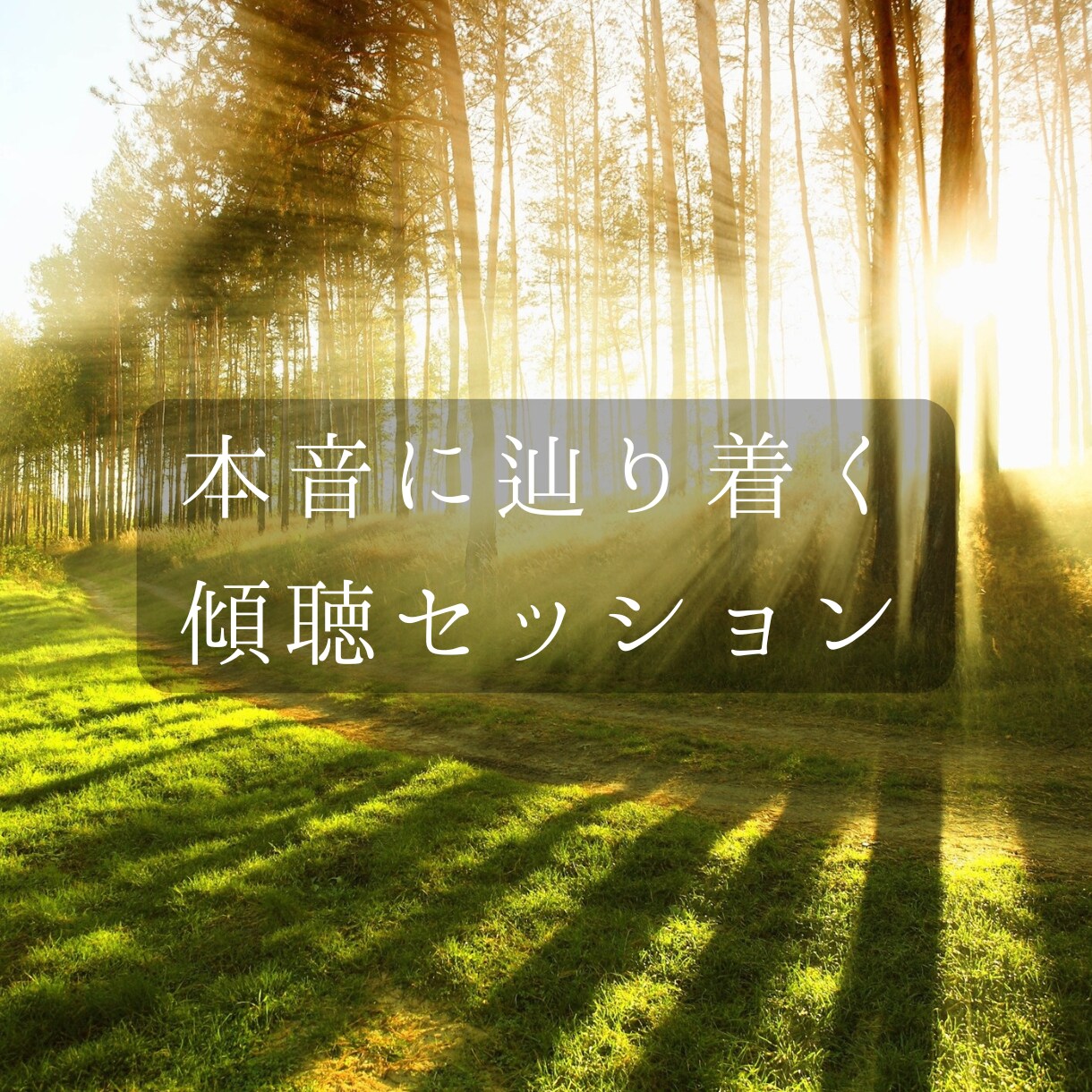 深い傾聴であなたの人間関係の悩みを整理します ～感情整理と行動設計まで伴走～ イメージ1
