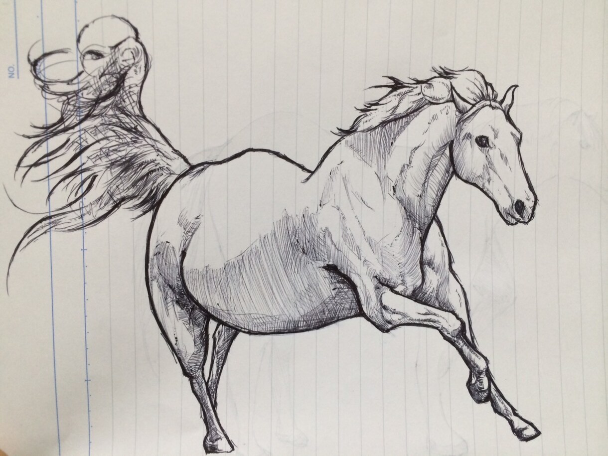 ペット画、人物画、描きます ！！ハガキサイズの絵になります。 イメージ3