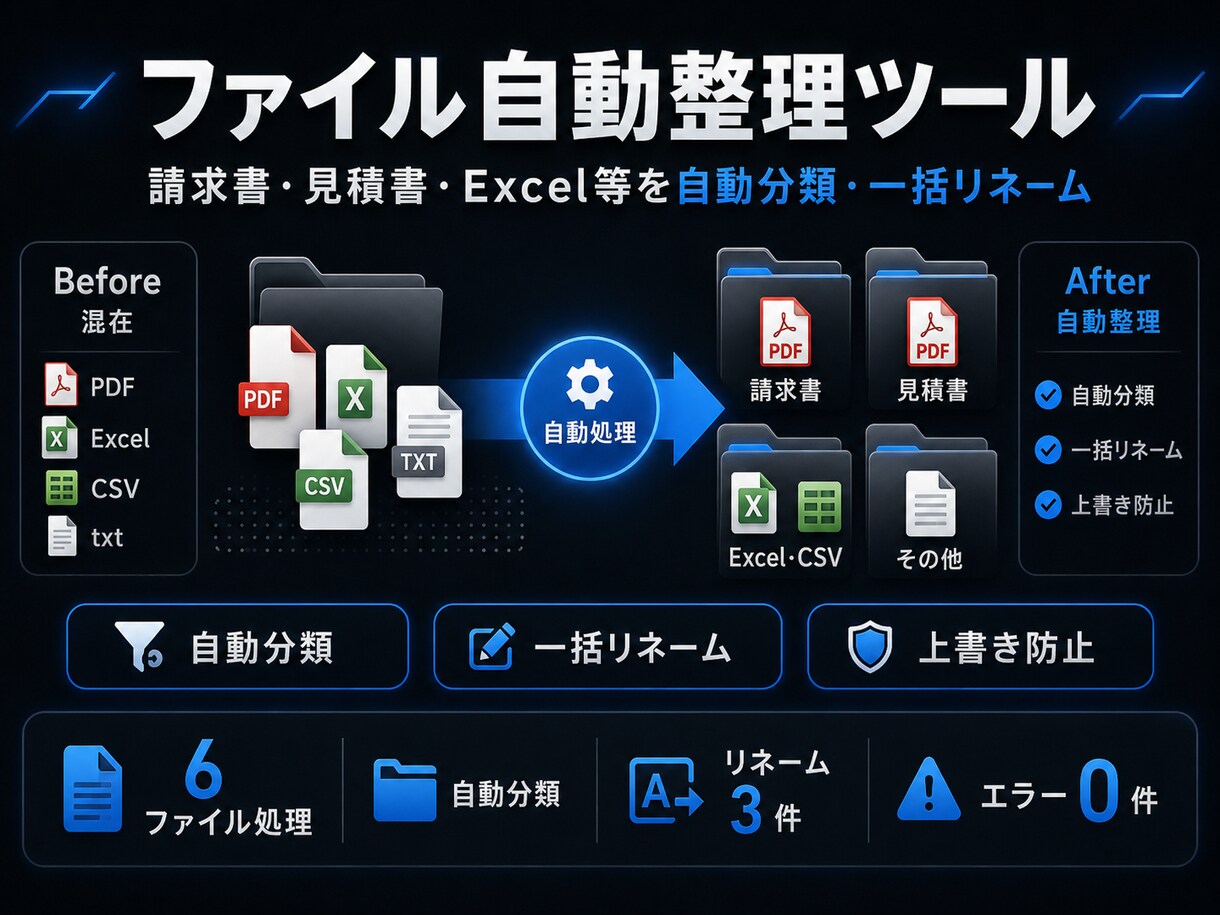 Excel・CSVの定型作業を自動化します RPA実務5年｜面倒な手作業をボタン1つに イメージ3