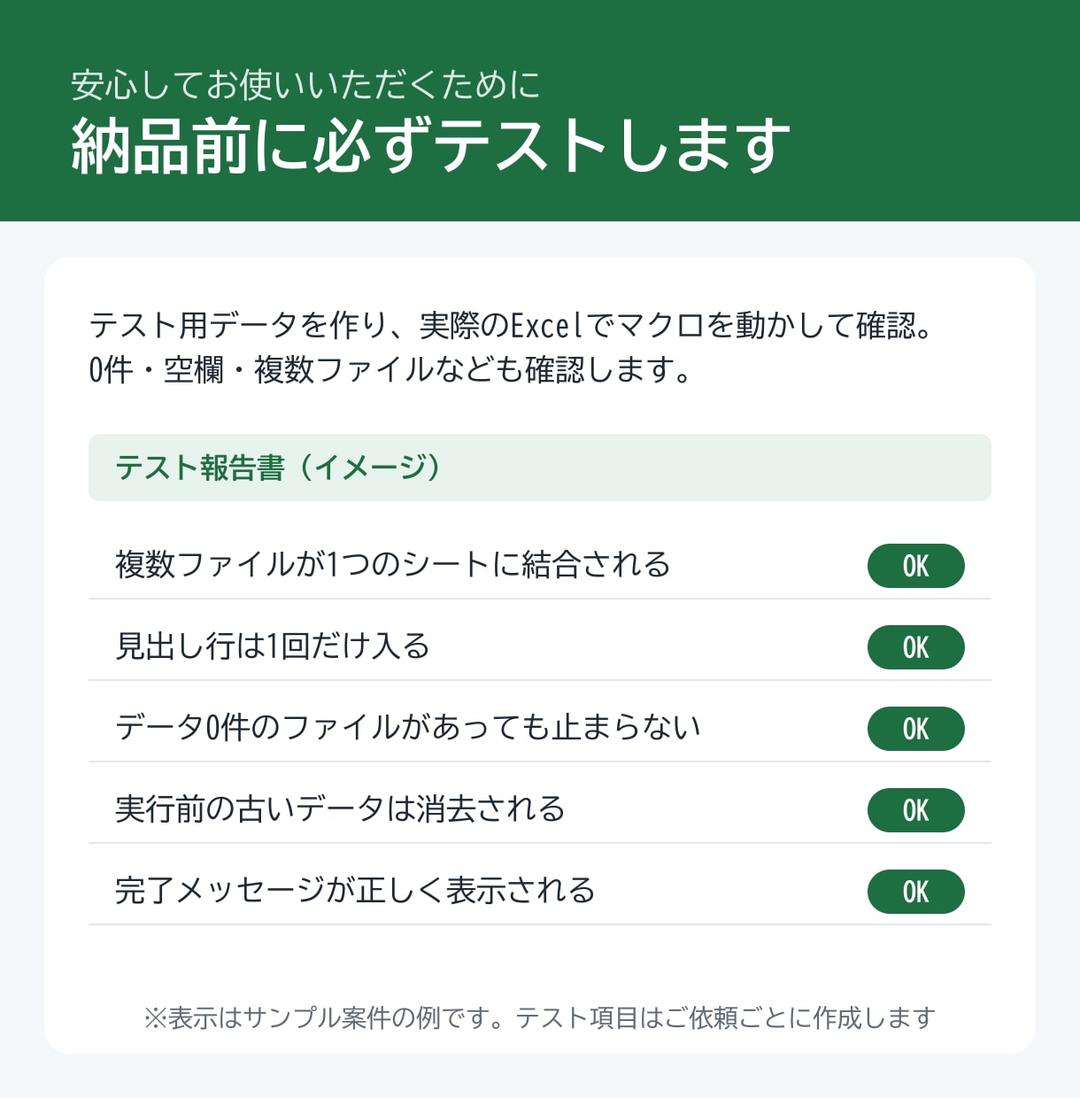 Excelの繰り返し作業をマクロで自動化します 集計・転記・帳票作成・CSV整形｜ボタン一つで完了する形に イメージ5