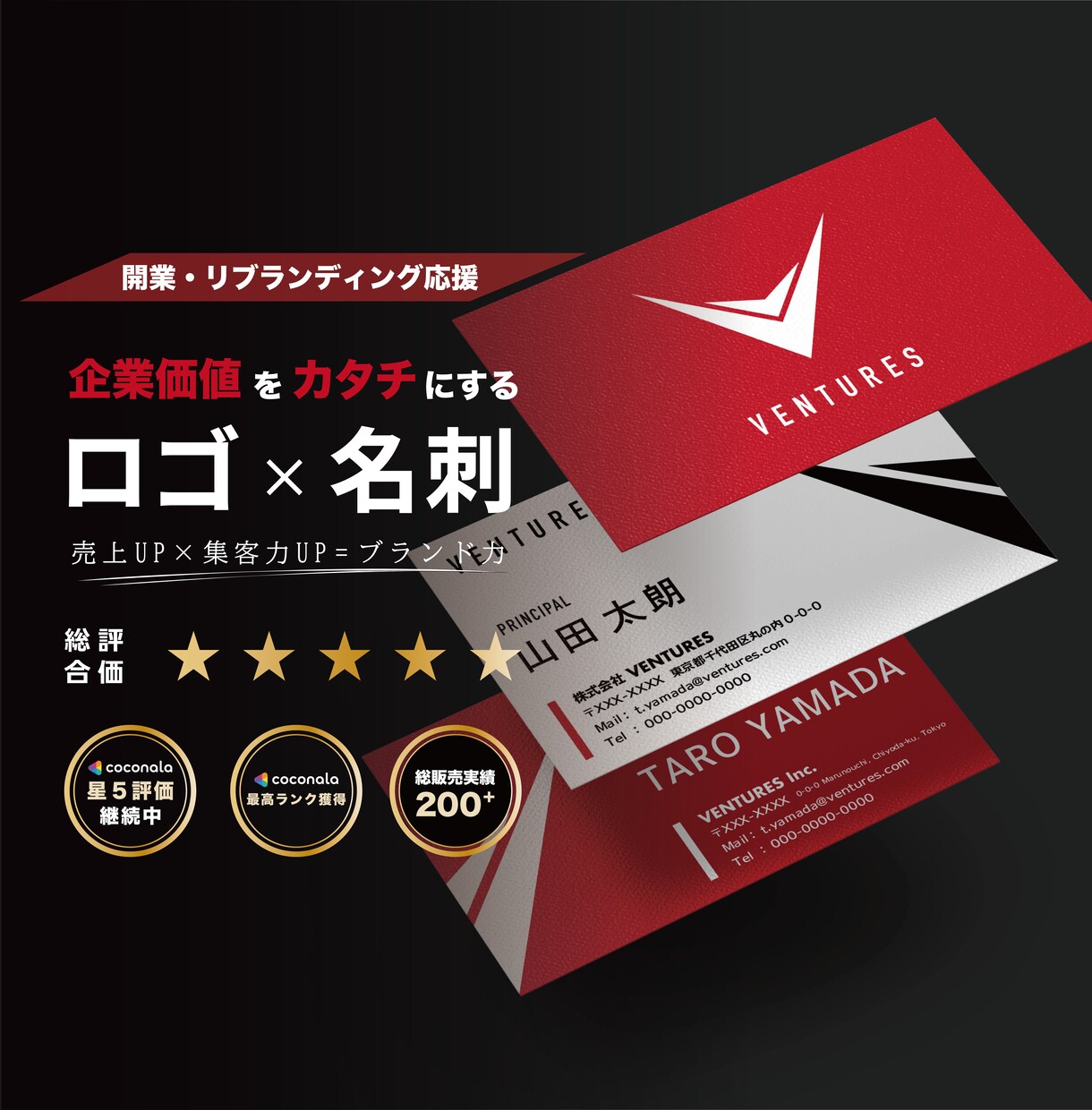 一貫した価値を伝えるロゴと名刺をセットで制作します 事業の思想や顧客・社会の文脈を起点に一貫したデザインをご提案 イメージ1